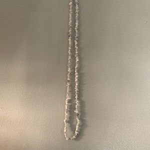 Boho hippie bohemian Long genuine howlite crystal necklace